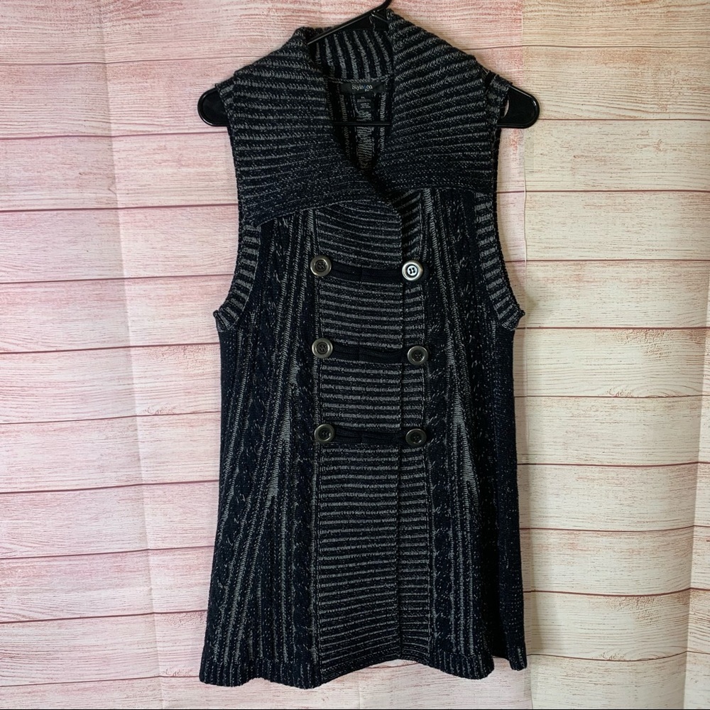 Style & Co Petite Sweater Vest Cardigan Size PL
